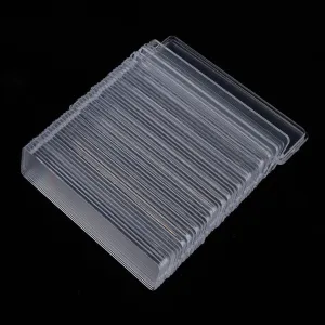 100pcs False Nail Art Board Tips Stick Acrylic Display Stand Rack - Clear