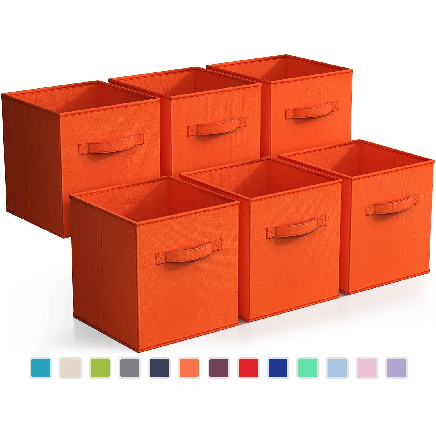 11" Cube Storage Bins (6 Pack)