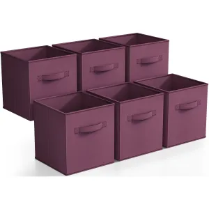 11" Cube Storage Bins (6 Pack)