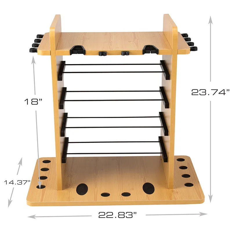 14 Rod - Rack w/ Four Storage Bins