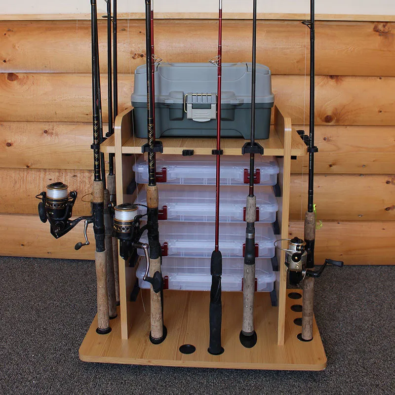 14 Rod - Rack w/ Four Storage Bins