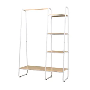 150cm Clothes Rack Wardrobe Coat Stand - White