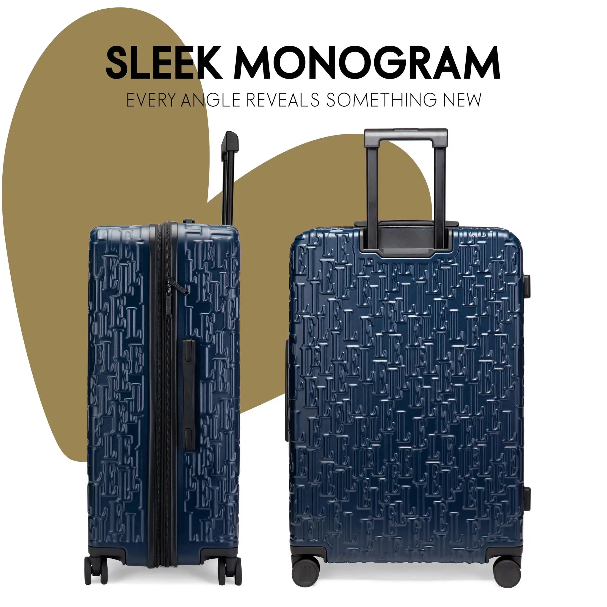 3 Piece Expandable Monogram Luggage Set