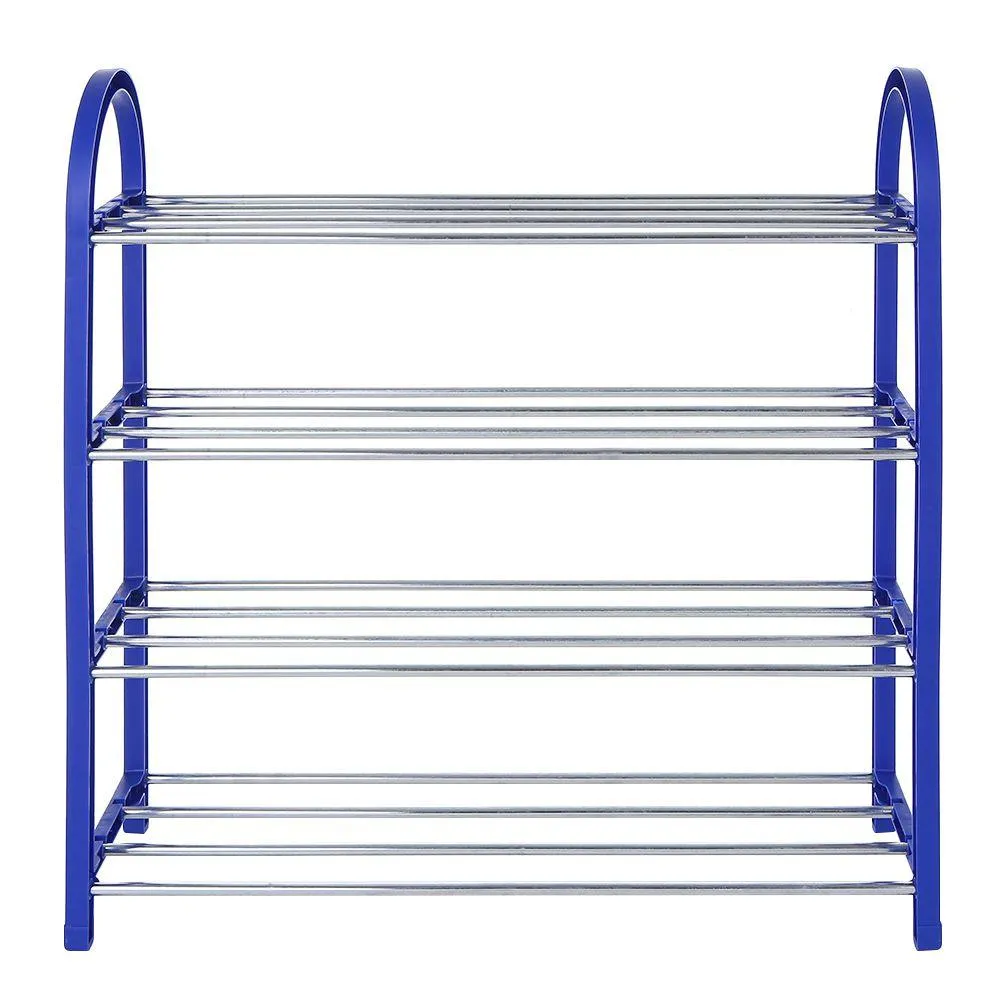 4-Tier Shoe Rack - Blue