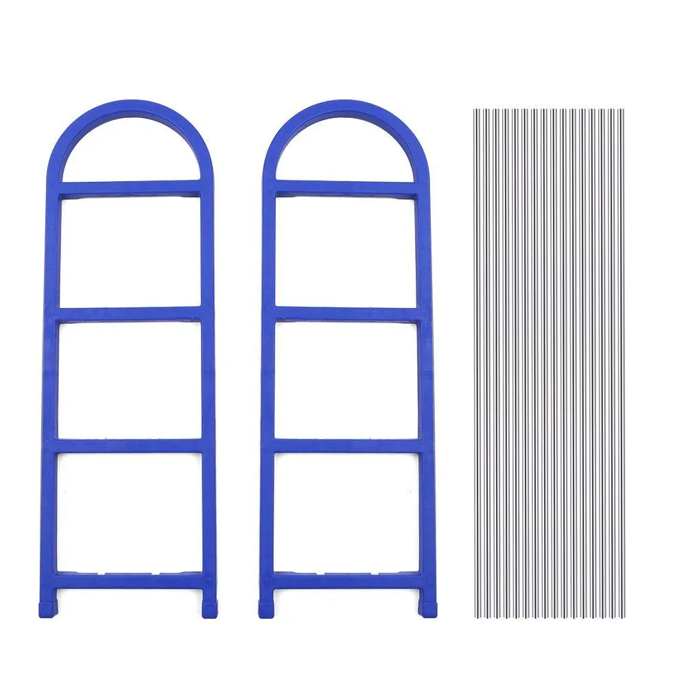 4-Tier Shoe Rack - Blue