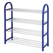 4-Tier Shoe Rack - Blue