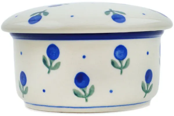 4" Jar with Lid - Blue Buds