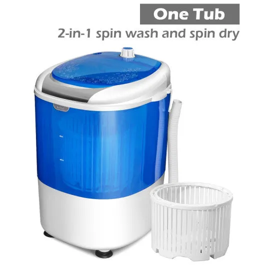 5.5 lbs Portable Semi Auto Washing Machine for Small Space