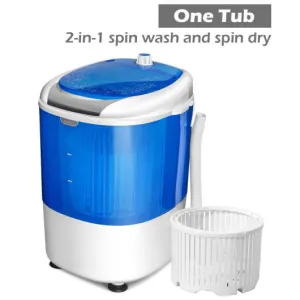 5.5 lbs Portable Semi Auto Washing Machine for Small Space