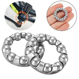 5Pcs Bike Ball Bearing Retainer Replacement Mountain Bike Parts 1/4" x 9 Balls Repair Accessories for MTB Bicycle Crank