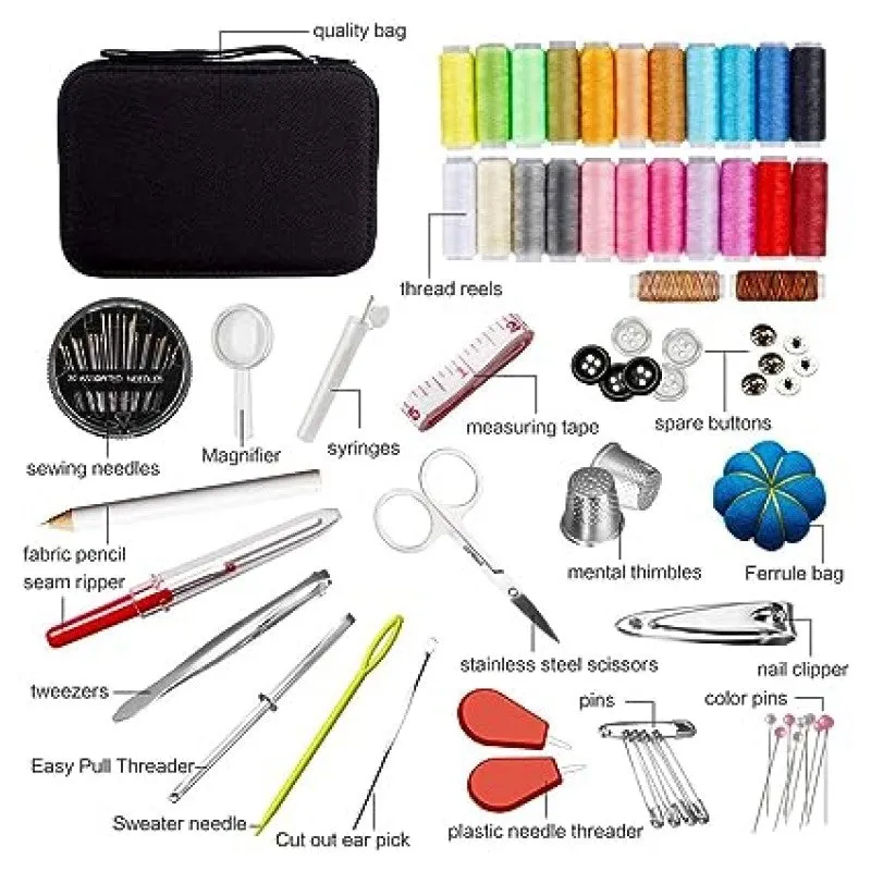 98pcs Portable Sewing Kit Box