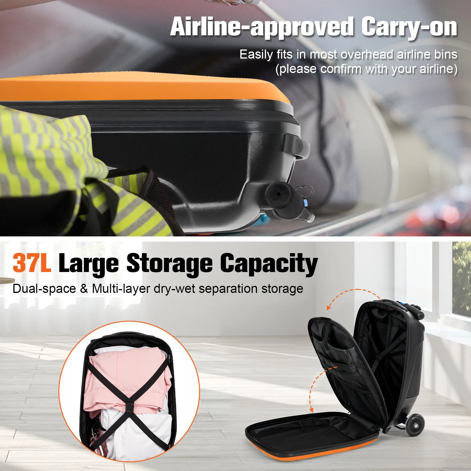 Advwin Foldable Hardshell Scooter Suitcase(Low Stock)