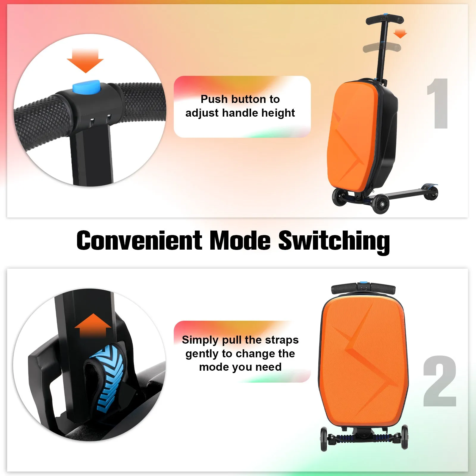 Advwin Foldable Hardshell Scooter Suitcase(Low Stock)