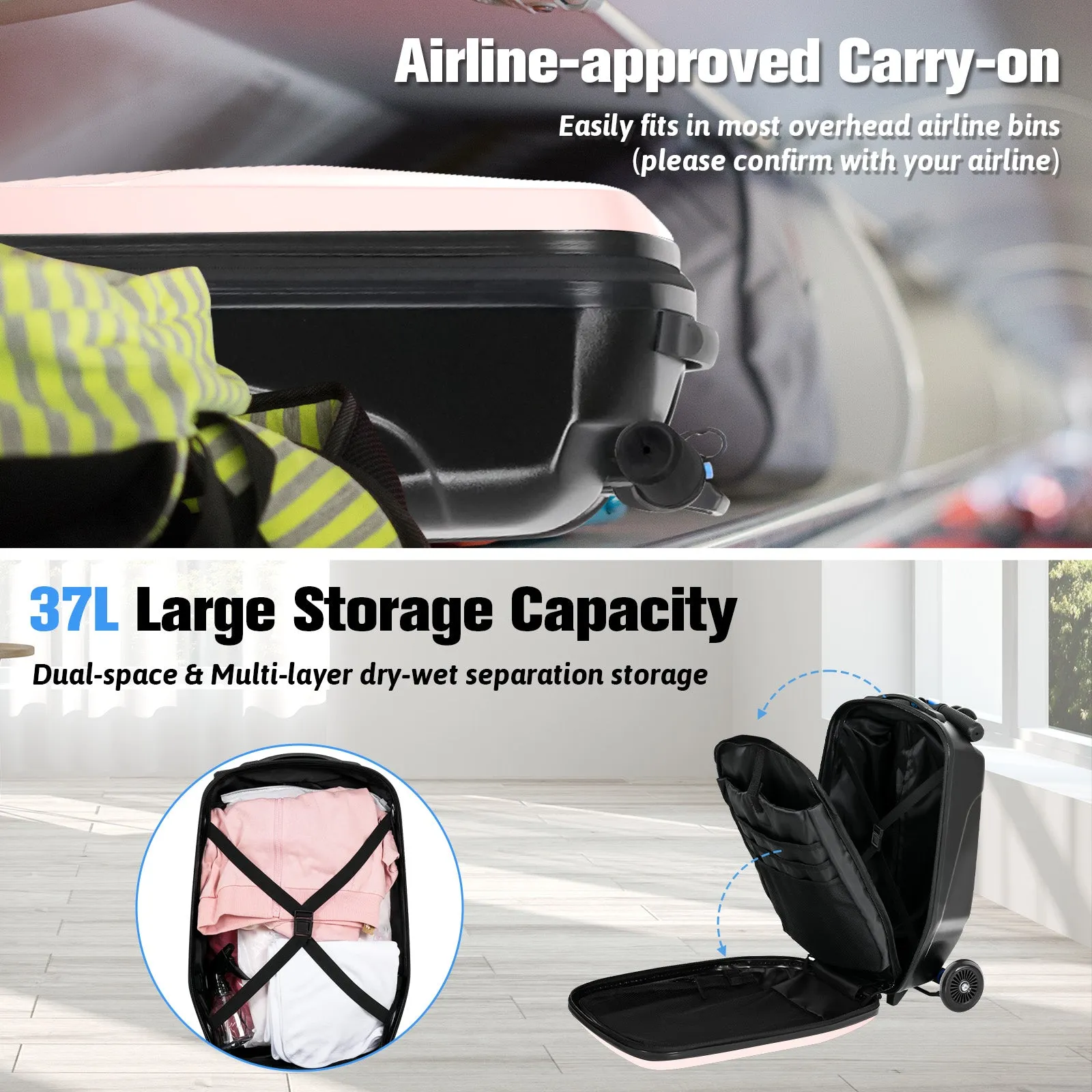 Advwin Foldable Hardshell Scooter Suitcase(Low Stock)