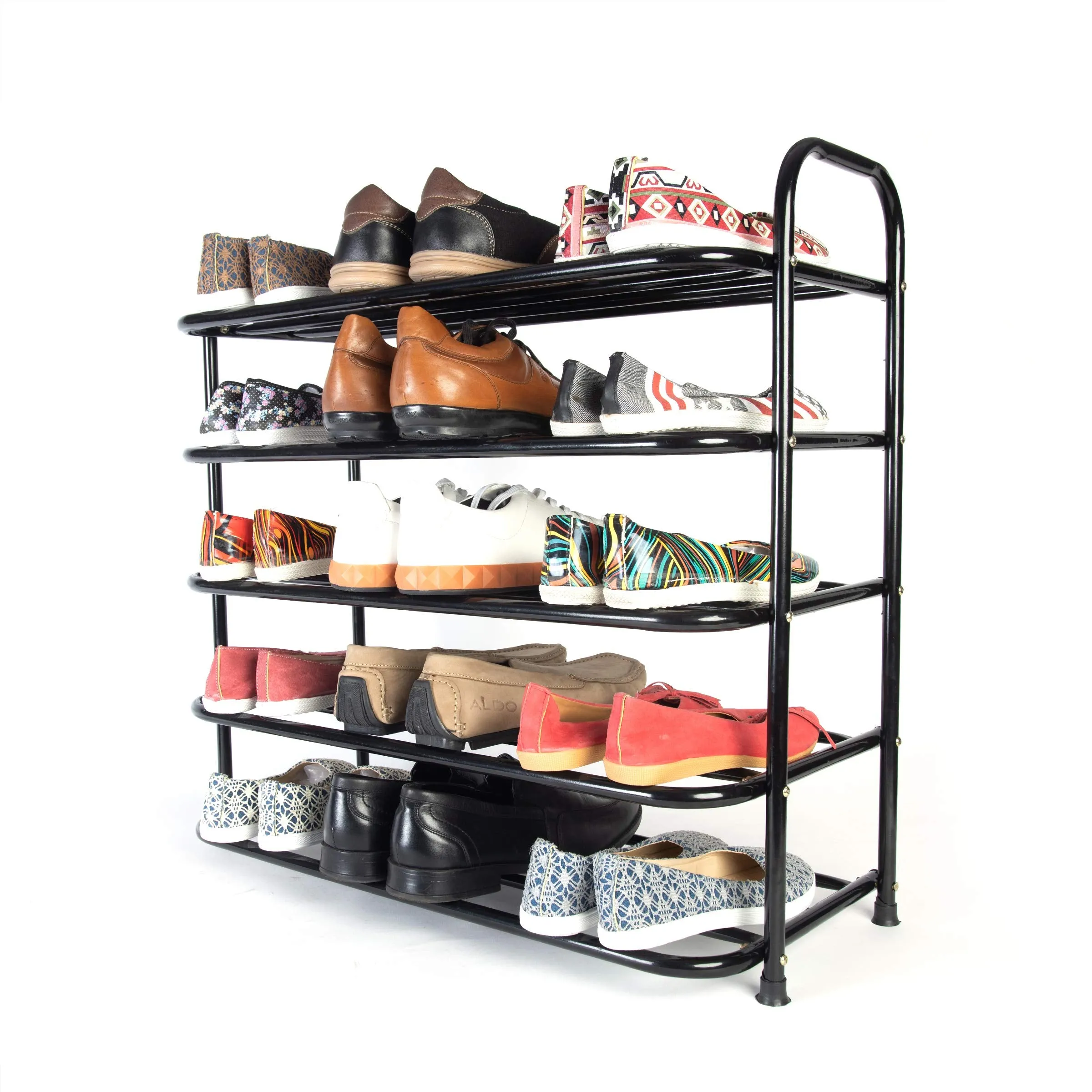 Amazon Brand – Umi Multi-Purpose Shoe Rack - (5 Tier, Black)(Metal)