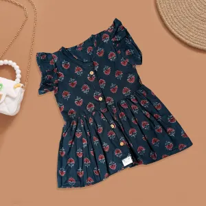 Baby Cotton Frock with Cute Floral Patterns