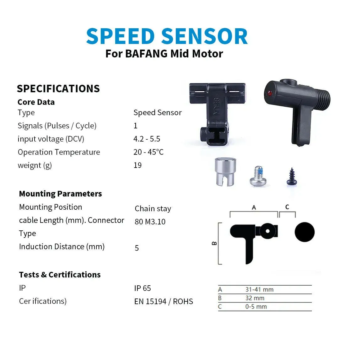 Bafang Speed Sensor BF-SDS Electric Bicycle Mid Drive Motor Conversion Kits E-bike 8FUN BBS01B BBS02B BBSHD Replacement Parts