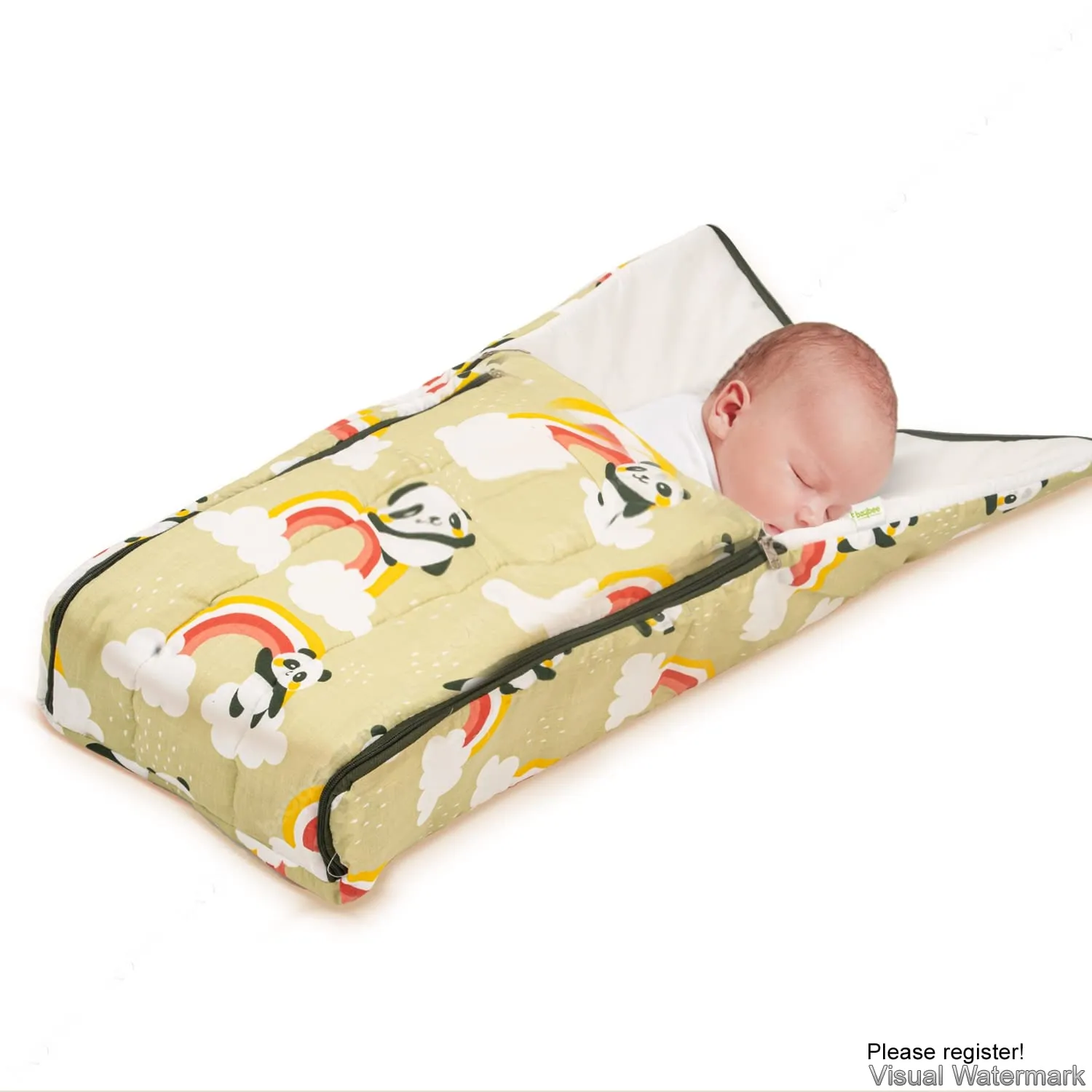 BAYBEE Little Pro Baby Carry Bag for Babies Portable Cotton Newborn Carry Bag with Zipper Panda Printed Comfo Soft Baby Bed Co-Sleeping Baby Bedding