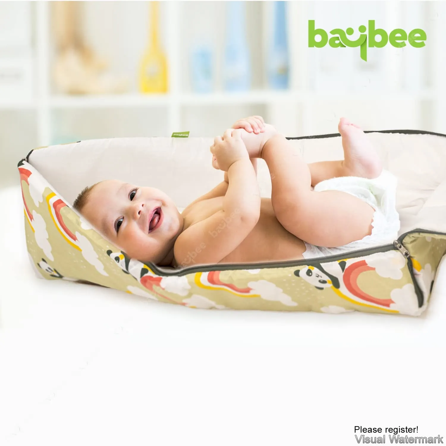 BAYBEE Little Pro Baby Carry Bag for Babies Portable Cotton Newborn Carry Bag with Zipper Panda Printed Comfo Soft Baby Bed Co-Sleeping Baby Bedding