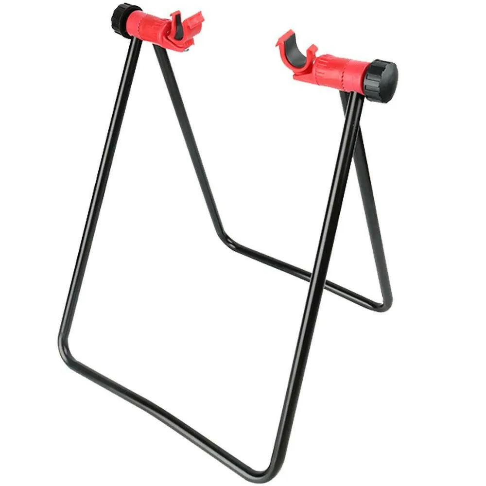 Bicycle Folding Floor Stand Mountain Bike Triangle Vertical Stand Aluminum Alloy Bike U-Shaped Parking Rack Hub Repair Bracket