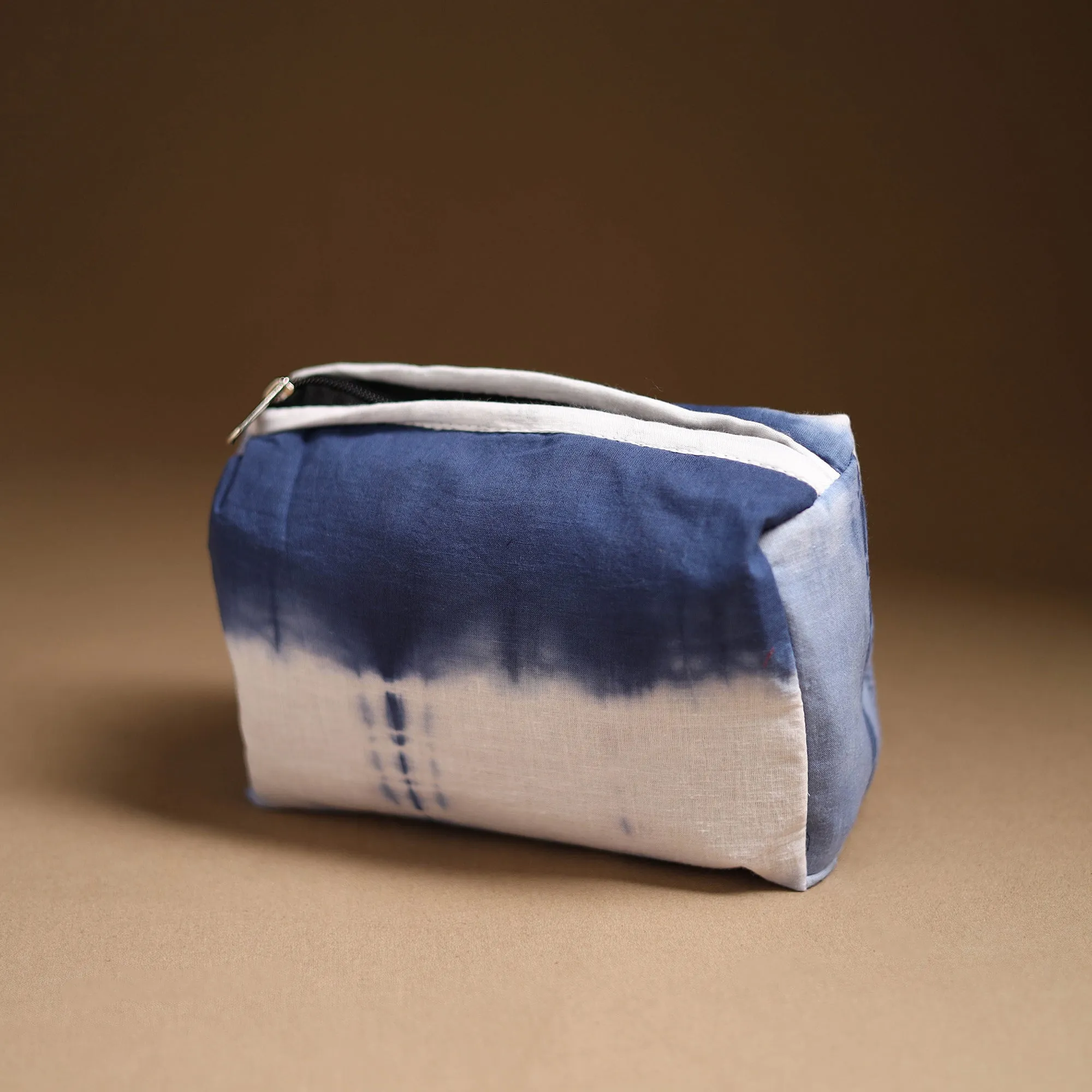 Blue - Handmade Cotton Toiletry Pouch 12