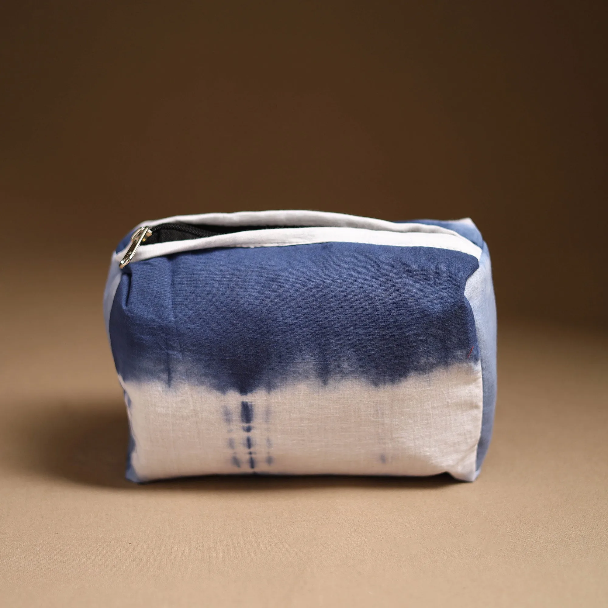 Blue - Handmade Cotton Toiletry Pouch 12