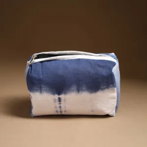 Blue - Handmade Cotton Toiletry Pouch 12