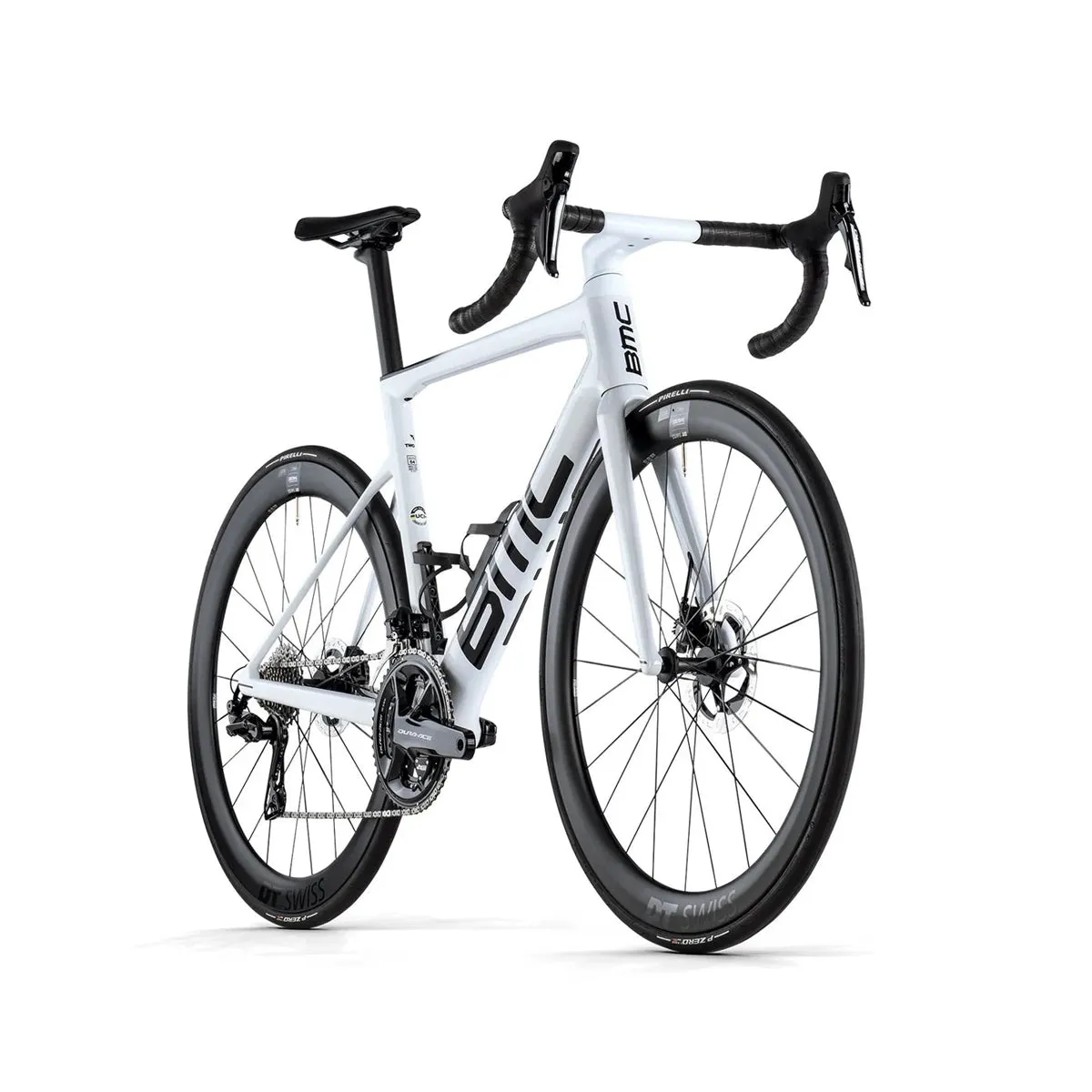 BMC Teammachine SLR 01 TWO Shimano Dura Ace DI2 Power Meter DTSwiss Wheelset Road Bike - Off White/Black