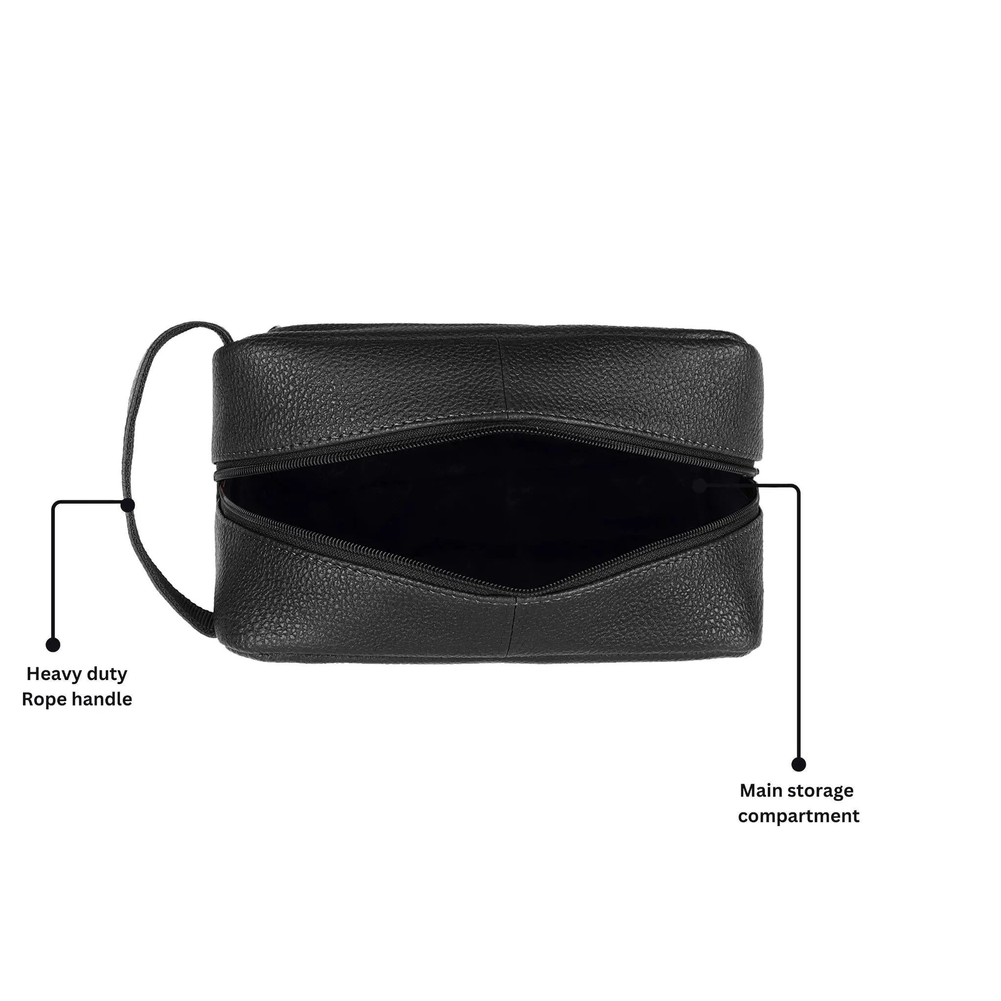 BONAVISTA Leather Toiletry Bag For Men & Women