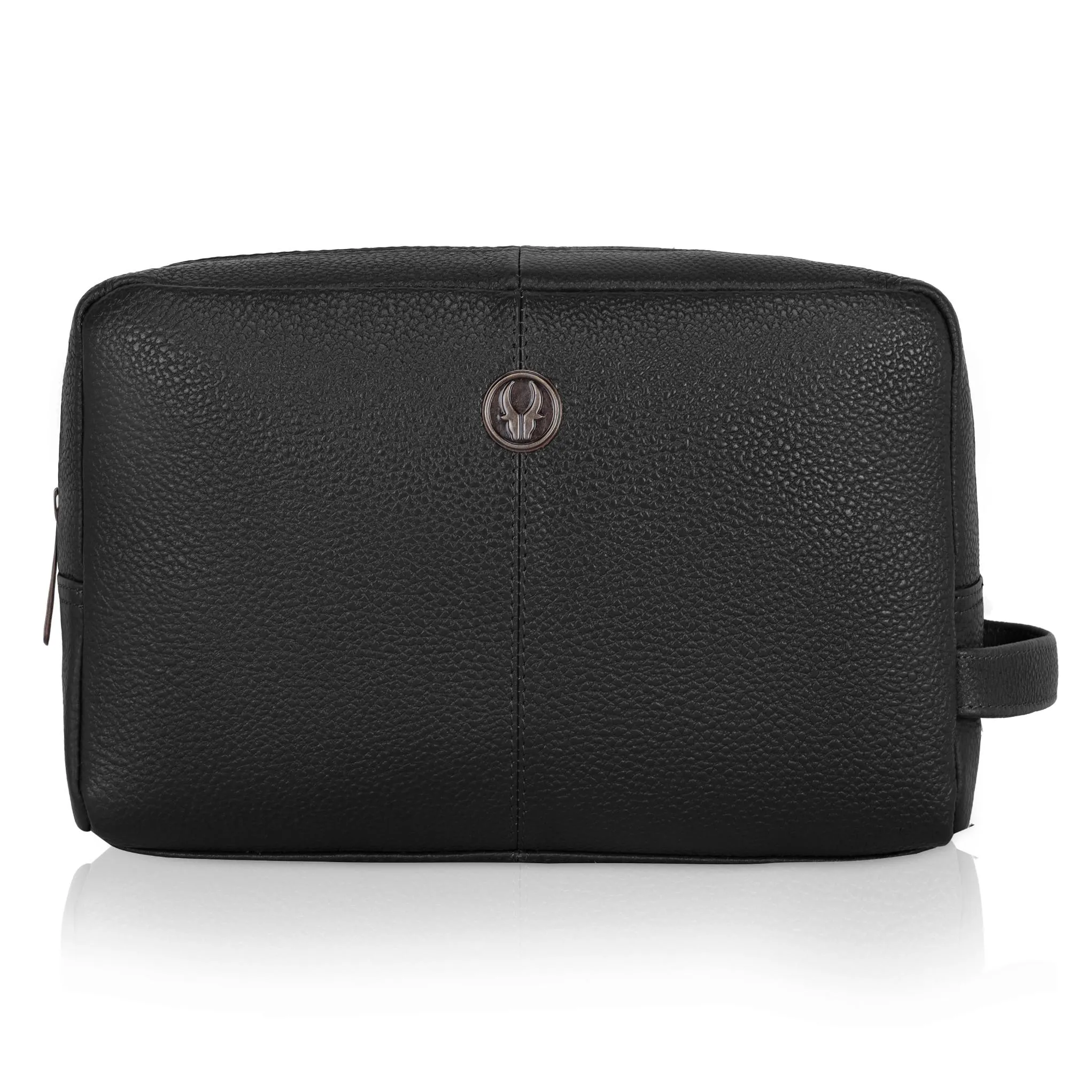 BRANDON Leather Toiletry Bag For Men & Women