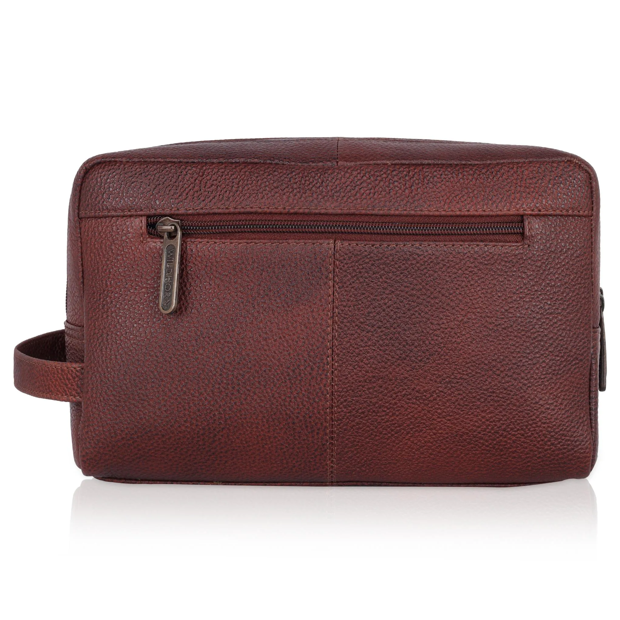 BRANDON Leather Toiletry Bag For Men & Women