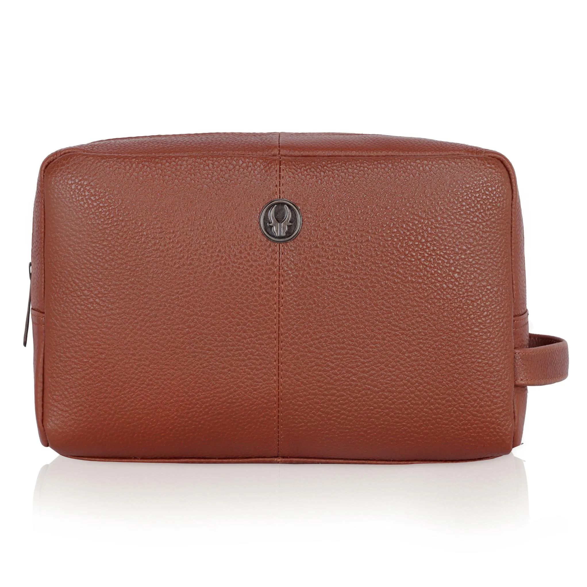 BRANDON Leather Toiletry Bag For Men & Women