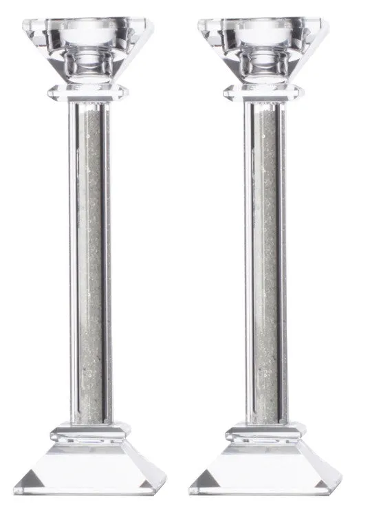 BT Shalom Crystal Candle Holder 22cm 2pc