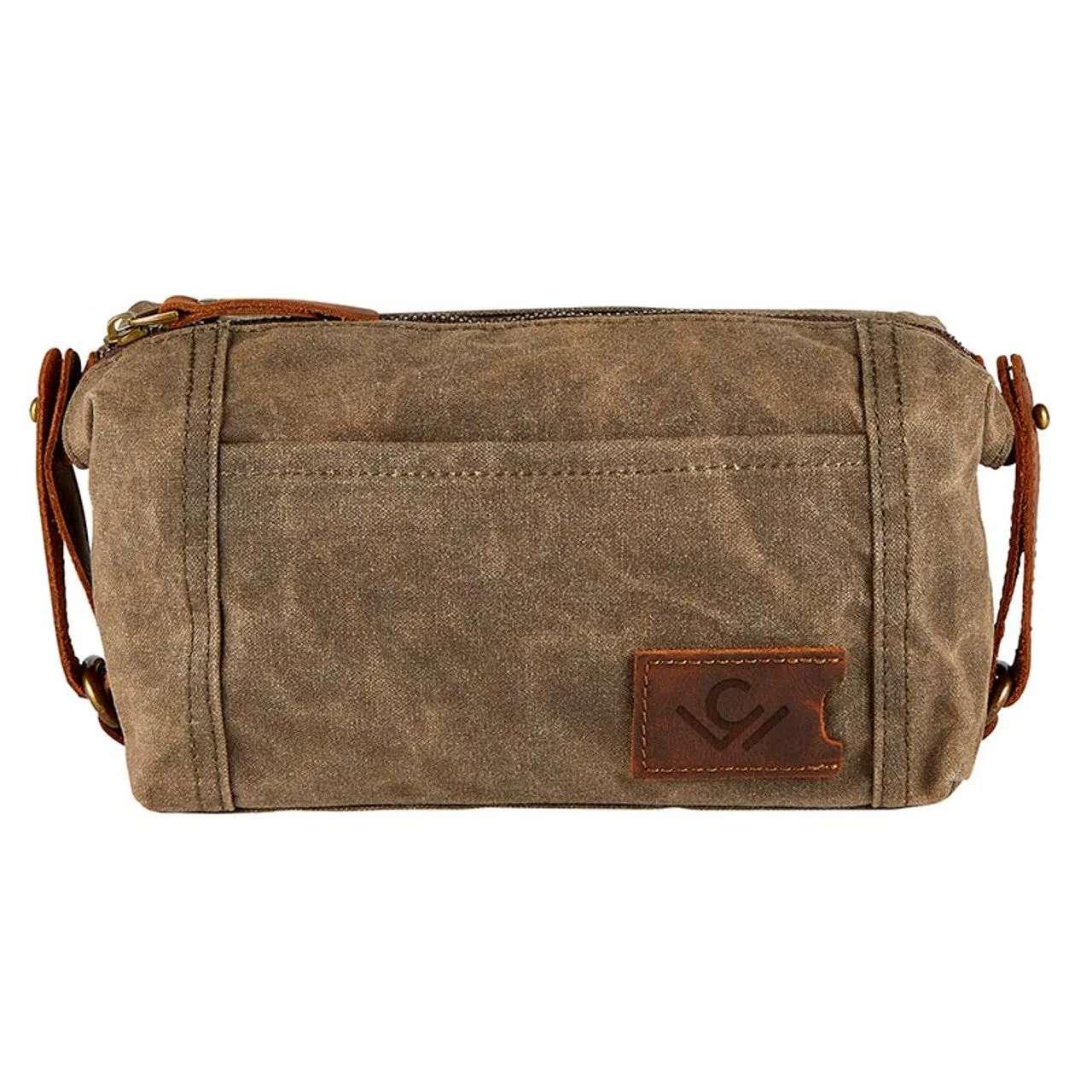 Cole Wheeler Waxed Canvas Dopp Kit Bag