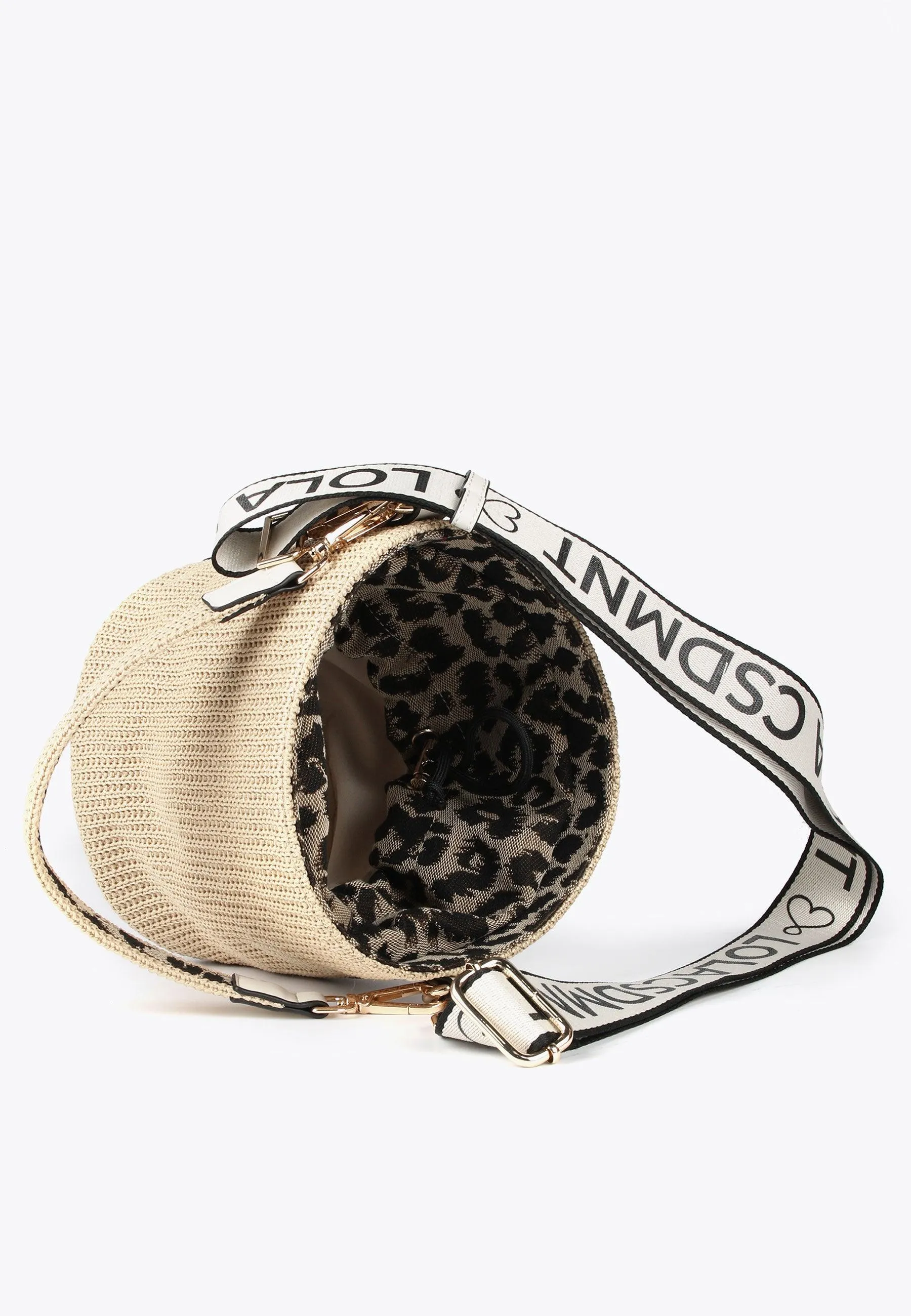 Crossbody bag with animal print details