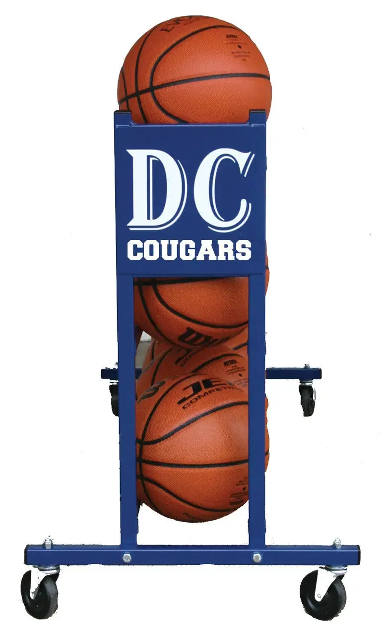 Custom Basketball, Volleyball, or Soccer Ball Rack  or Cart 15, 20, or 30 Balls