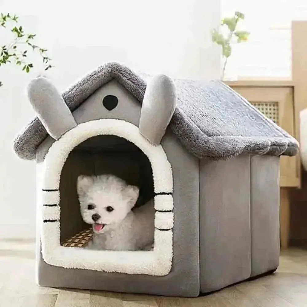 DIVA Pet - Cozy Foldable Small Pet Cottage - Gray