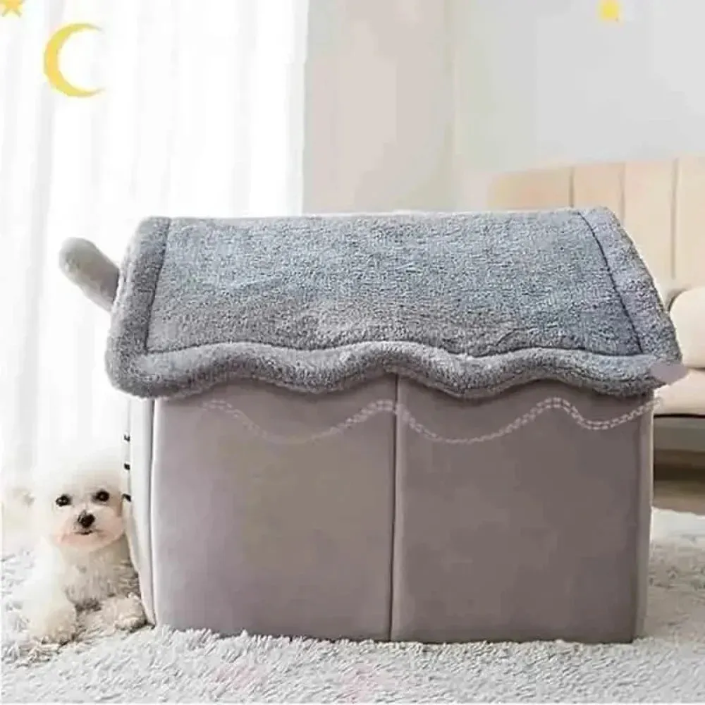 DIVA Pet - Cozy Foldable Small Pet Cottage - Gray