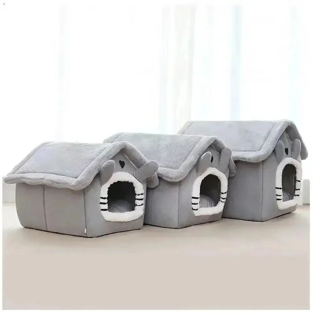 DIVA Pet - Cozy Foldable Small Pet Cottage - Gray