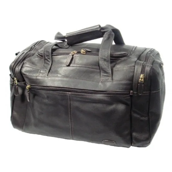 Dorado Leather 18" Multi-Pocket Duffel