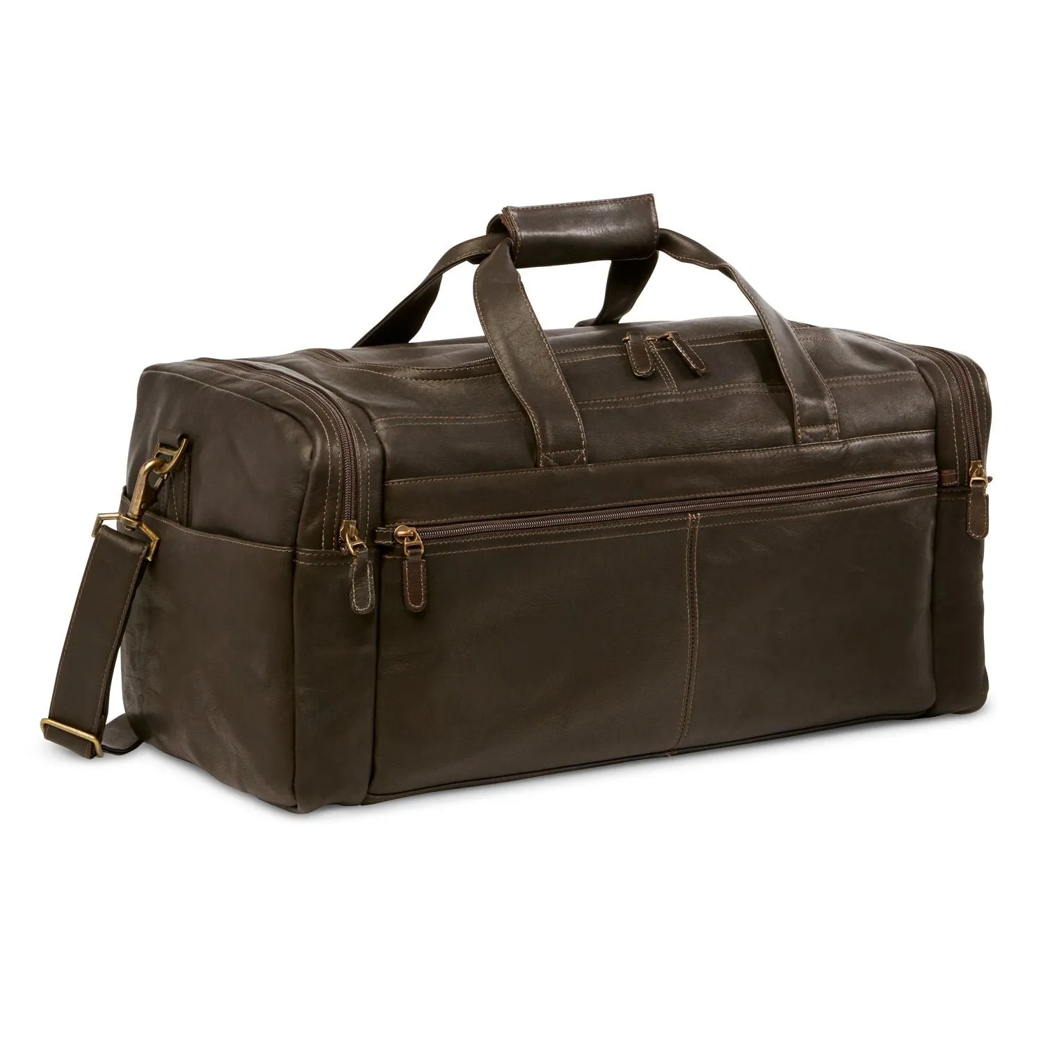 Dorado Leather 25" Multi-Pocket Duffel