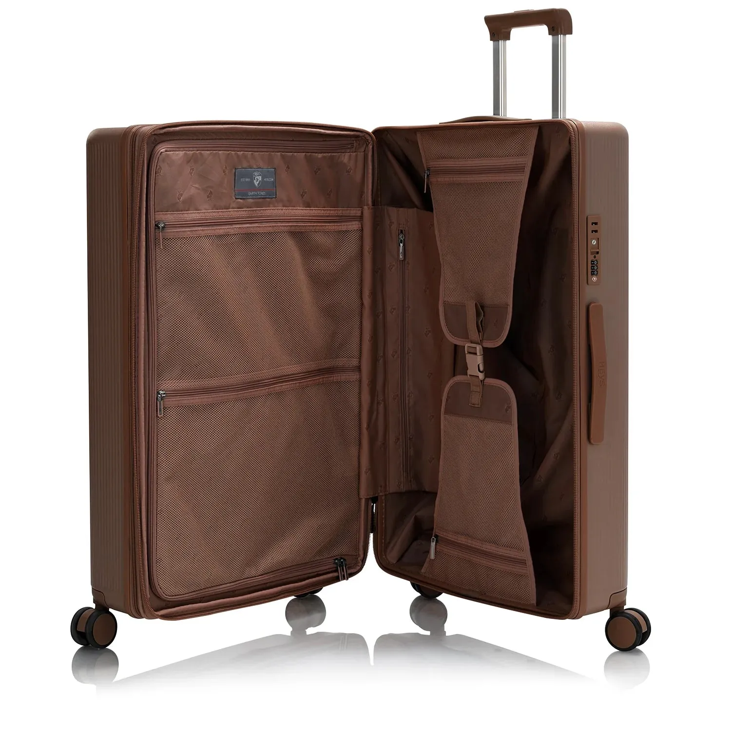 Earth Tones Hardside 30" Large Checked Luggage