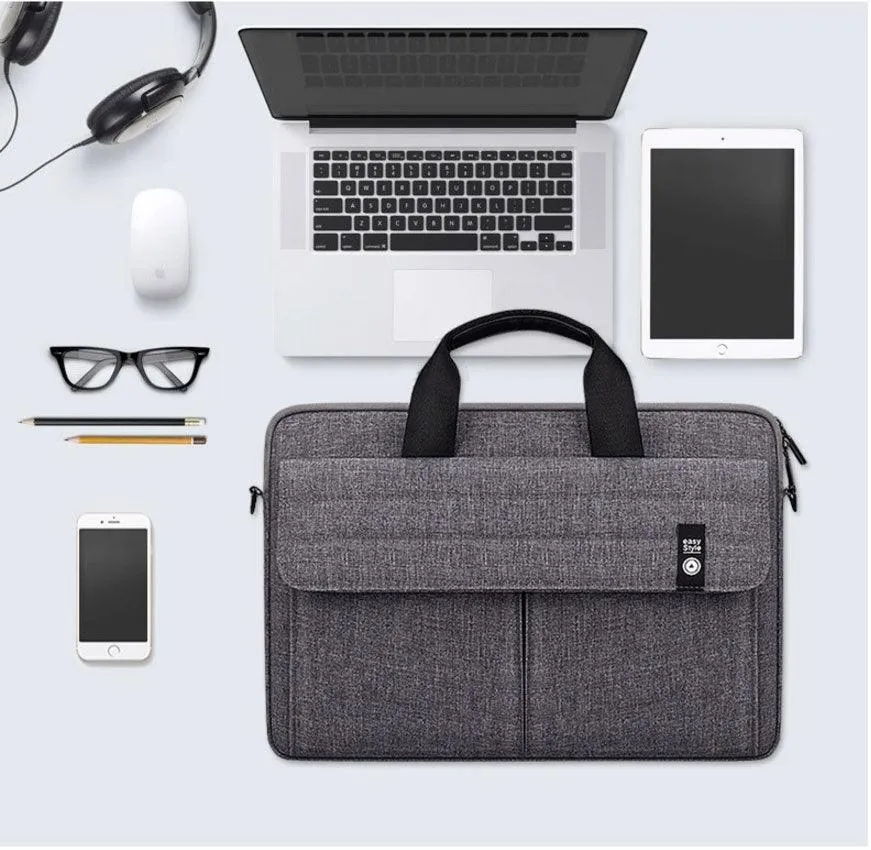 Easy Style Portable Business Laptop Bag-Grey