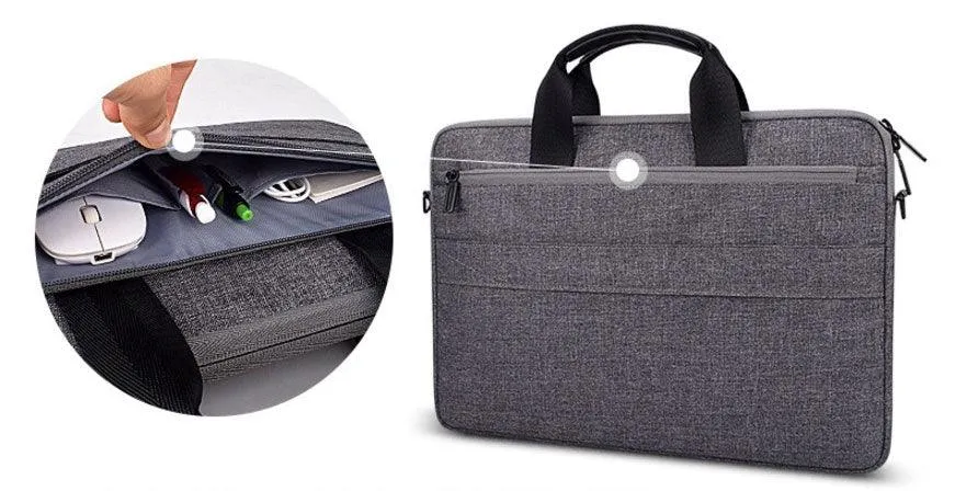 Easy Style Portable Business Laptop Bag-Grey