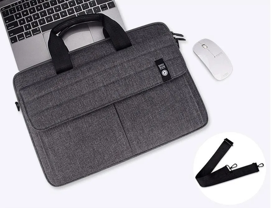 Easy Style Portable Business Laptop Bag-Grey