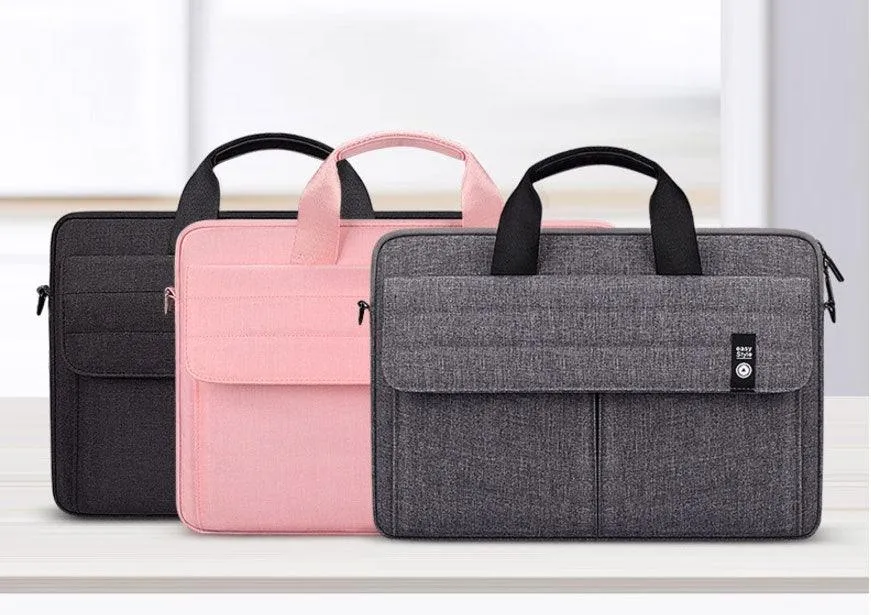 Easy Style Portable Business Laptop Bag-Grey