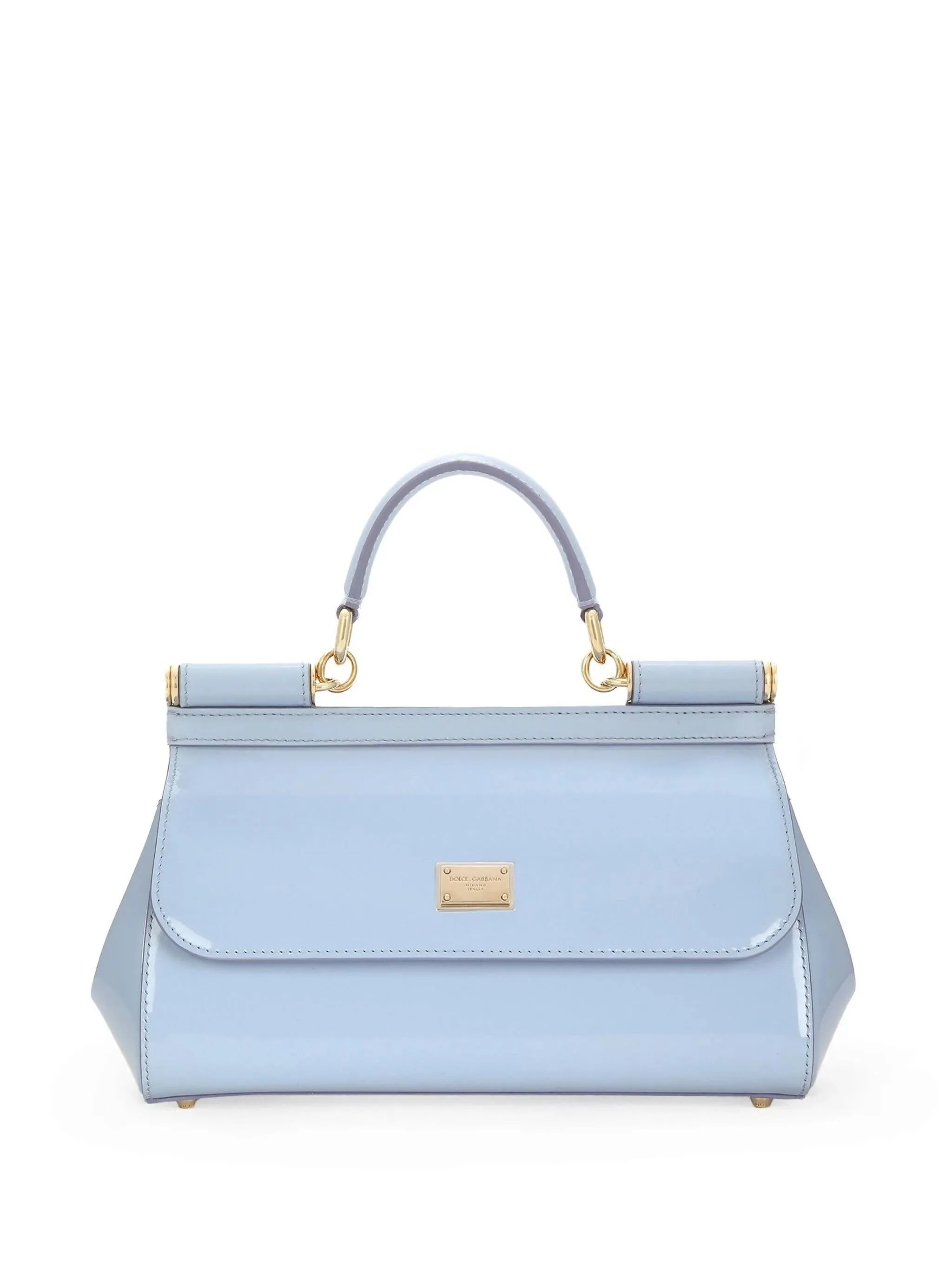 Elongated Sicily Baby Blue Shoulder Bag