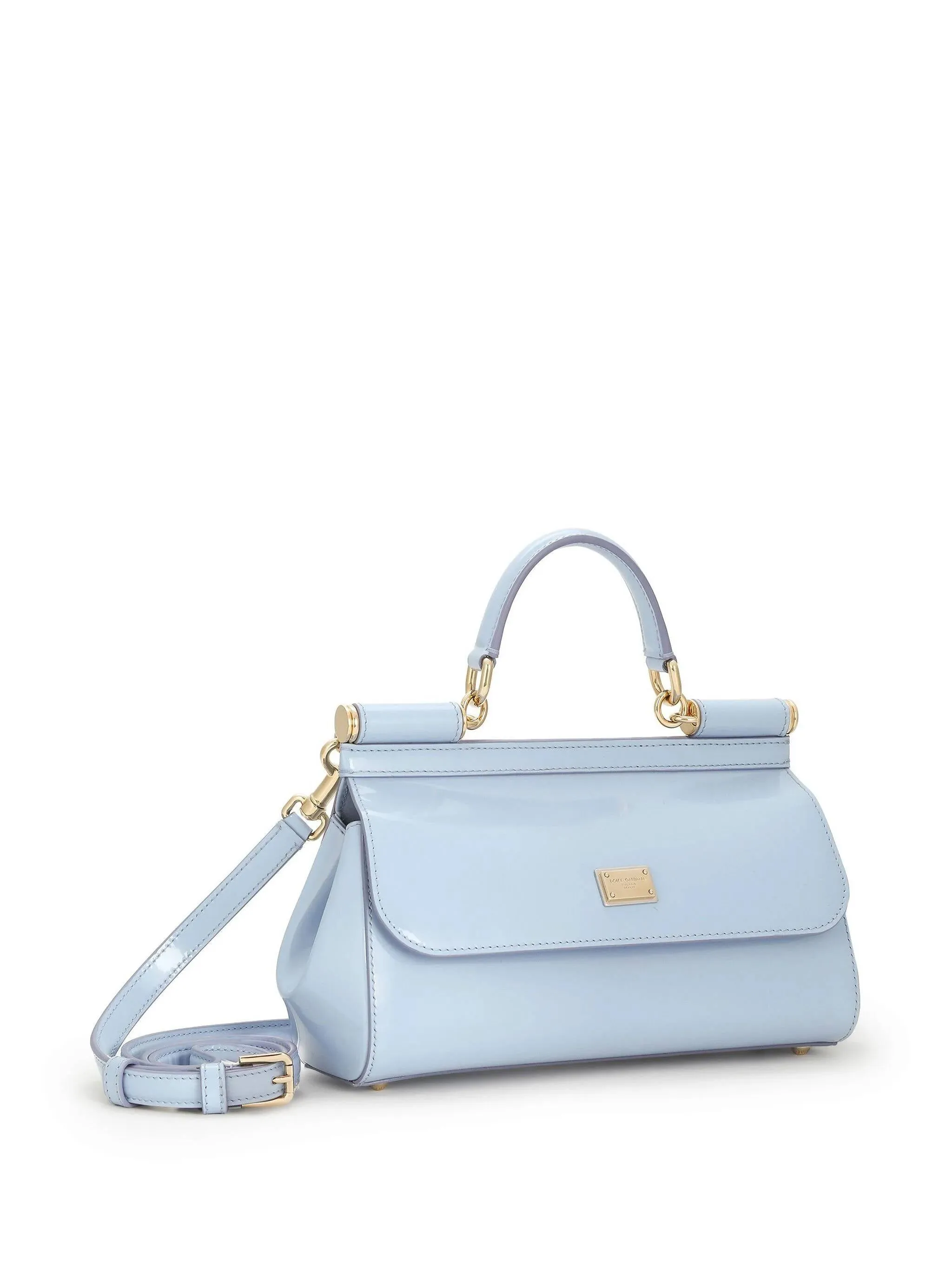 Elongated Sicily Baby Blue Shoulder Bag