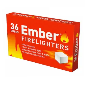 EMBER 36 Cubes Firelighters EMKFB36