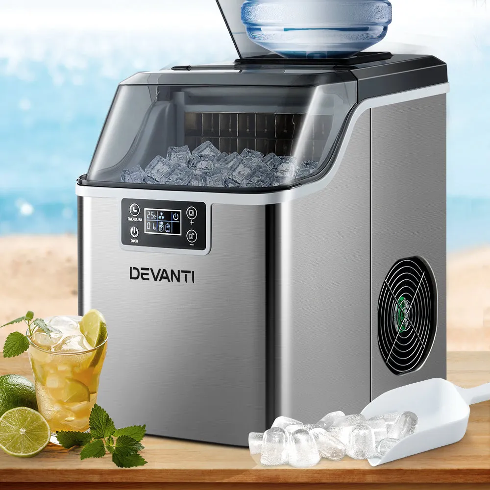 Fast Production Countertop Ice Maker, 24 Cubes/ Cycle, Devanti